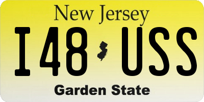 NJ license plate I48USS