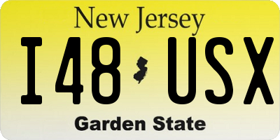 NJ license plate I48USX