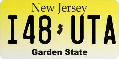 NJ license plate I48UTA