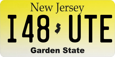 NJ license plate I48UTE