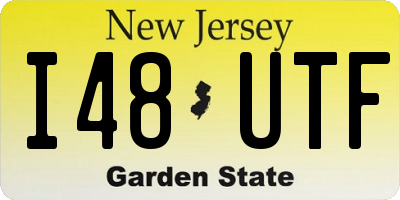 NJ license plate I48UTF
