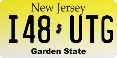 NJ license plate I48UTG