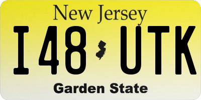 NJ license plate I48UTK