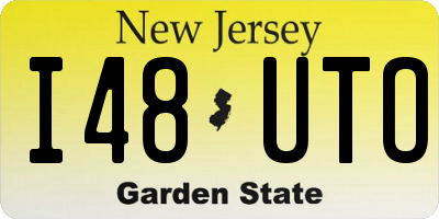 NJ license plate I48UTO