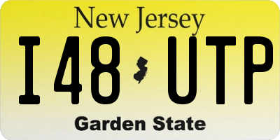 NJ license plate I48UTP