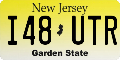 NJ license plate I48UTR