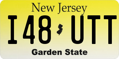 NJ license plate I48UTT