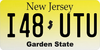 NJ license plate I48UTU