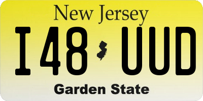 NJ license plate I48UUD