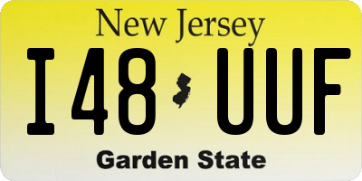 NJ license plate I48UUF