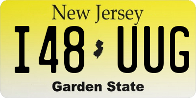 NJ license plate I48UUG