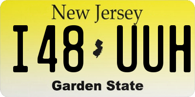 NJ license plate I48UUH
