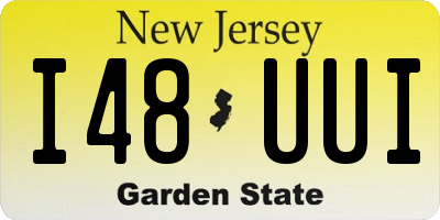 NJ license plate I48UUI