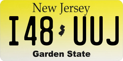 NJ license plate I48UUJ