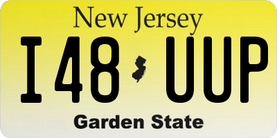 NJ license plate I48UUP