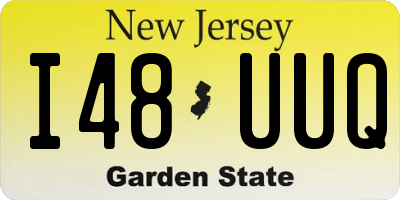 NJ license plate I48UUQ