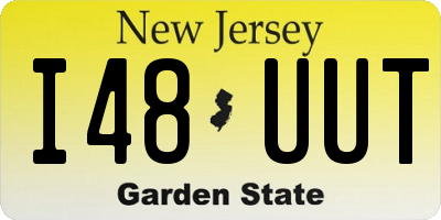 NJ license plate I48UUT
