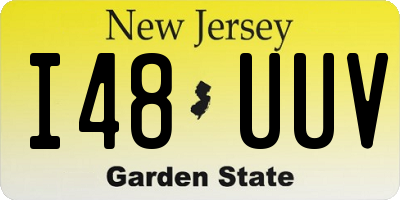 NJ license plate I48UUV