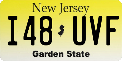 NJ license plate I48UVF