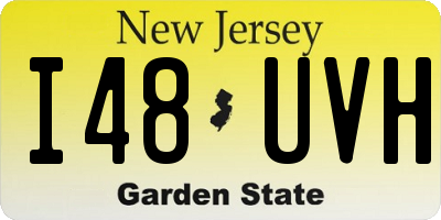 NJ license plate I48UVH