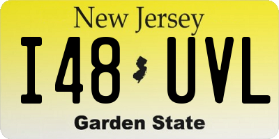 NJ license plate I48UVL