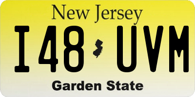 NJ license plate I48UVM