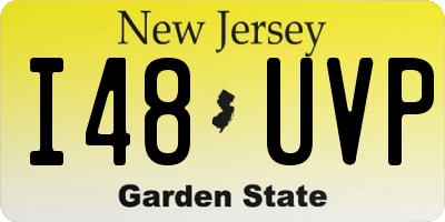 NJ license plate I48UVP