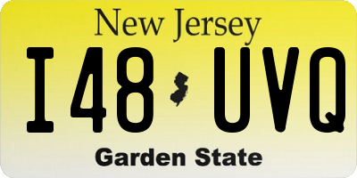 NJ license plate I48UVQ
