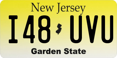 NJ license plate I48UVU