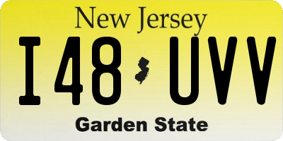 NJ license plate I48UVV