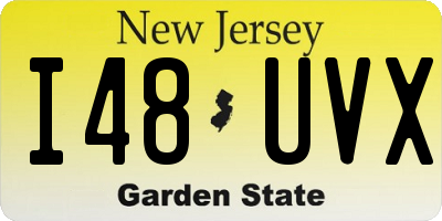 NJ license plate I48UVX