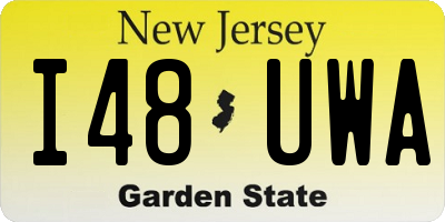 NJ license plate I48UWA