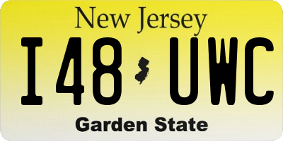 NJ license plate I48UWC