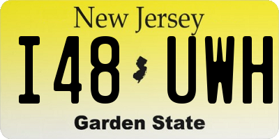 NJ license plate I48UWH