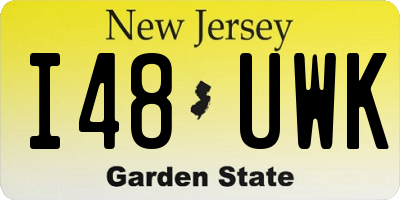 NJ license plate I48UWK