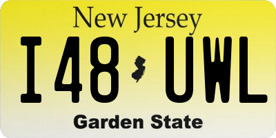 NJ license plate I48UWL