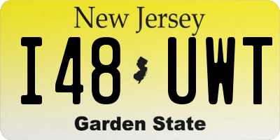 NJ license plate I48UWT