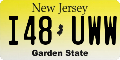 NJ license plate I48UWW