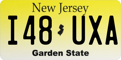 NJ license plate I48UXA