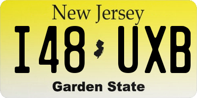 NJ license plate I48UXB