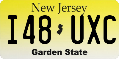 NJ license plate I48UXC
