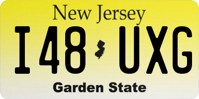 NJ license plate I48UXG