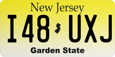 NJ license plate I48UXJ