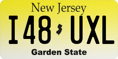 NJ license plate I48UXL