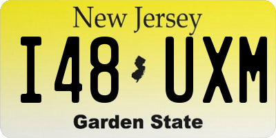 NJ license plate I48UXM