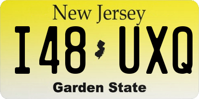 NJ license plate I48UXQ