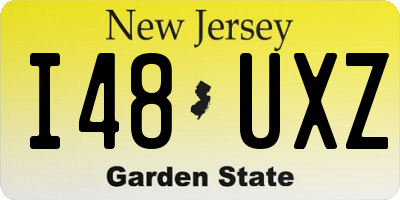 NJ license plate I48UXZ