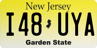 NJ license plate I48UYA