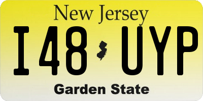 NJ license plate I48UYP