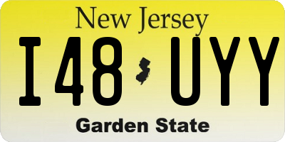 NJ license plate I48UYY